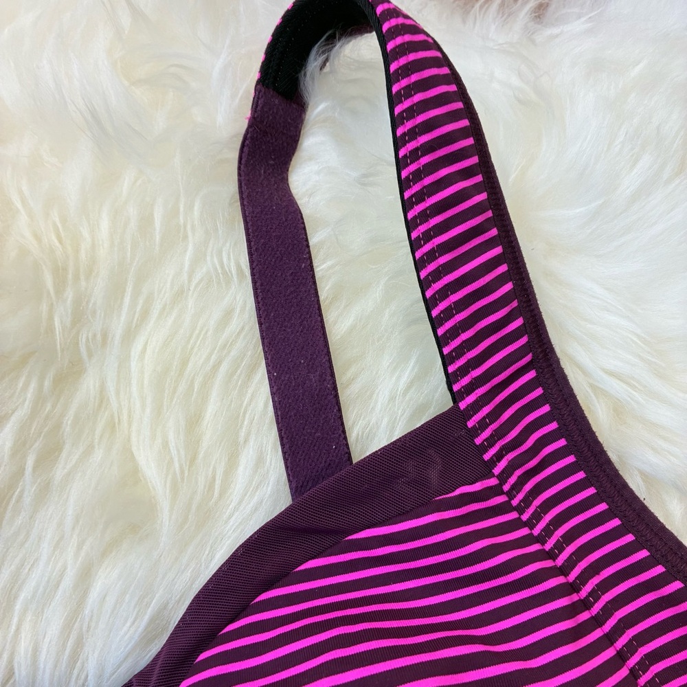 lululemon athletica Purple Striped Sports Bra - Picture 3 of 6